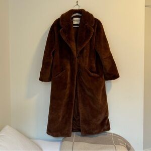 Ba&sh faux fur teddy coat